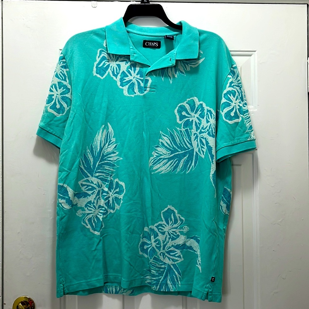 Men’s Chaps Tropical Floral Polo